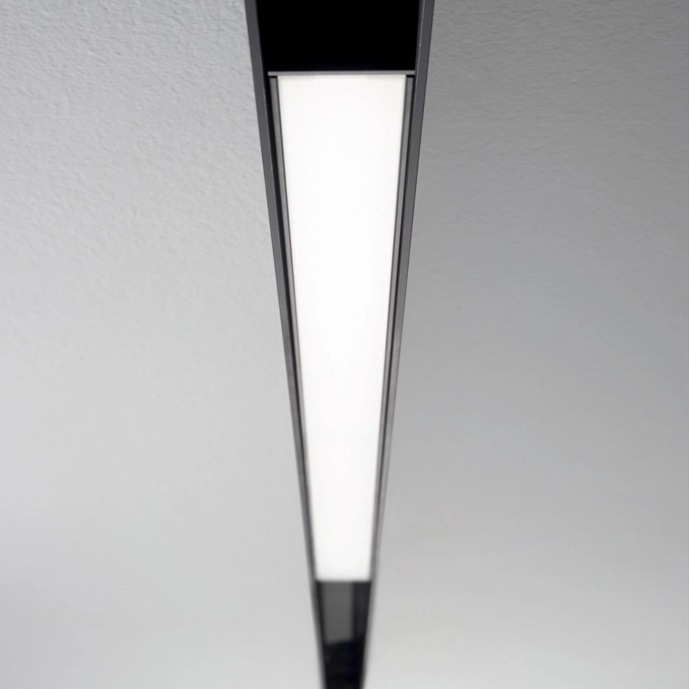 Sistema Binario Largo Arca Alluminio Nero Led 25W 3000K Luce Calda