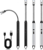 Set di accenditori plasma a lunga distanza elettrici - set di 4 pezzi - ricaricabile via USB - per accendere candele in cucina.