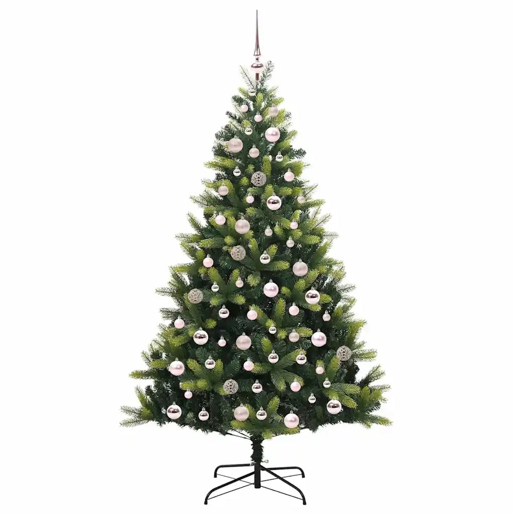 Albero di Natale Artificiale a Cerniera con 300 LED 180 cm 3395993
