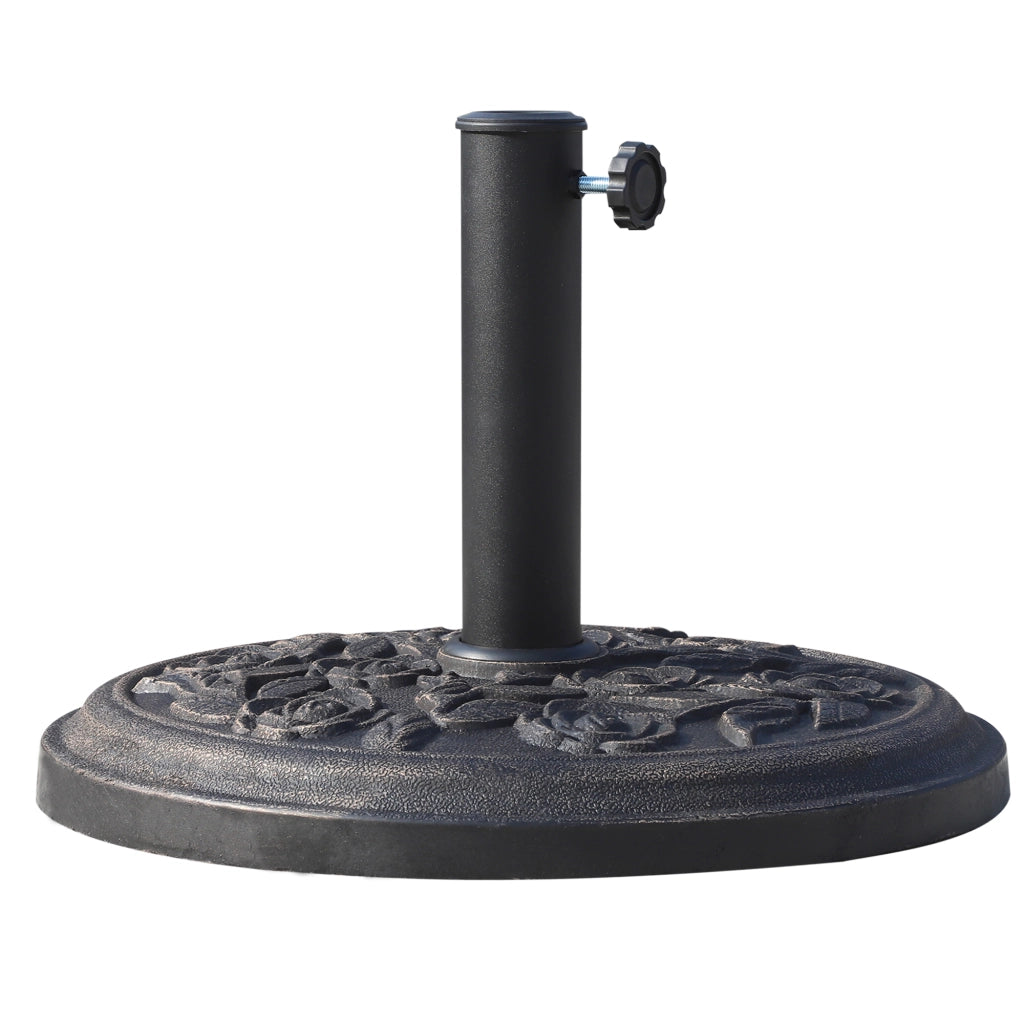 Base per Ombrellone da Giardino 9 kg ¨C Zephmum ¨C Bronce ?45,5x31 cm per 38/48mm