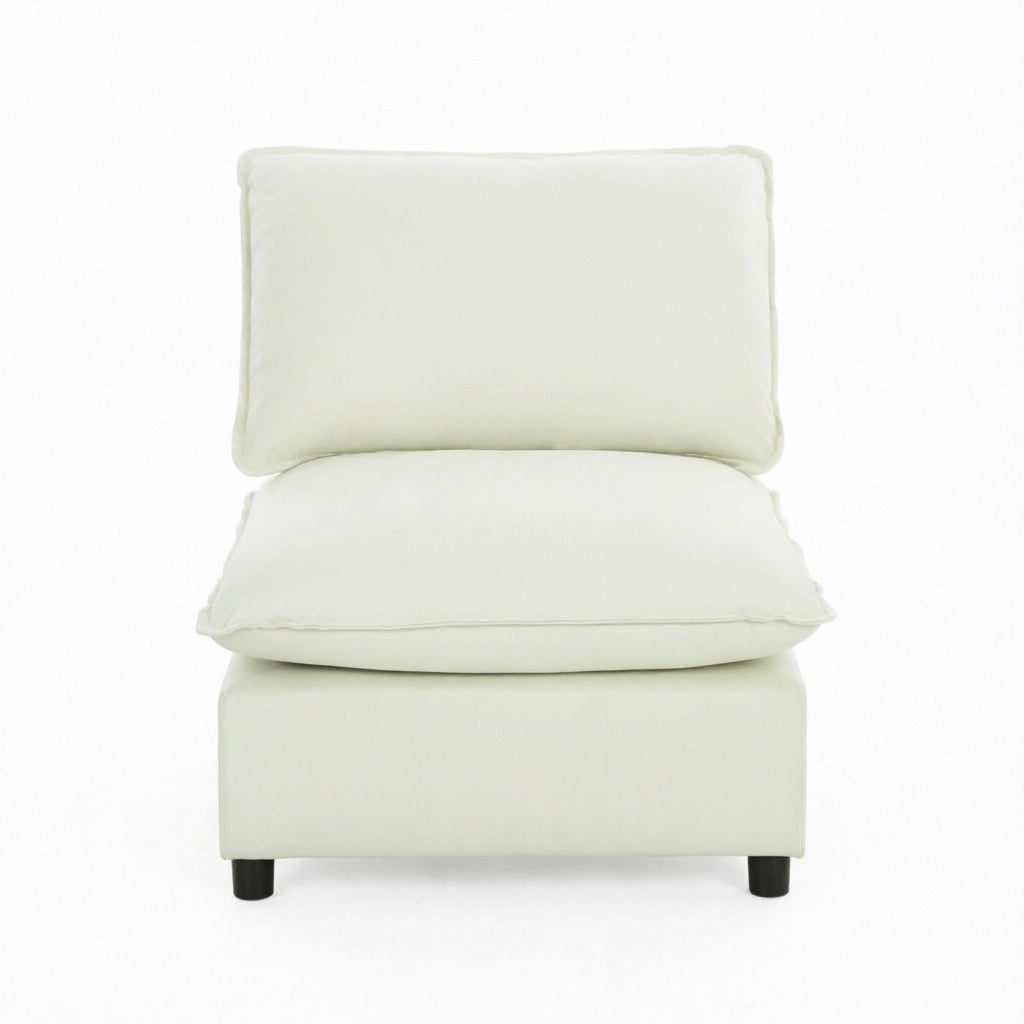 DIVANO 1 posto 74x85x78 cm in lino crema