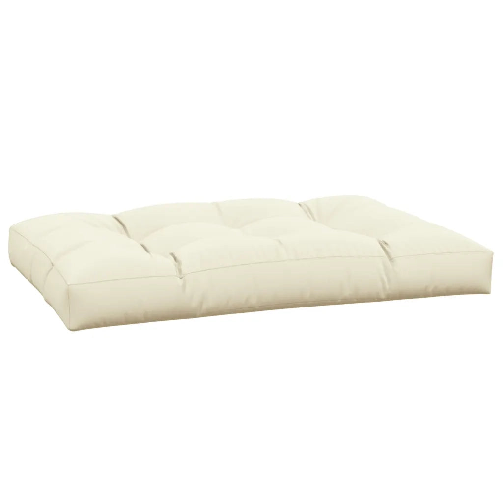 Cuscino per Pallet Crema 120x80x12 cm in Tessuto