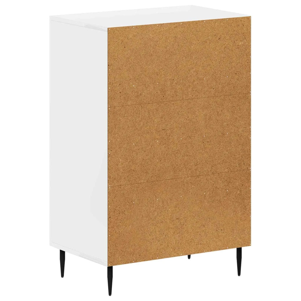 Mobiletto da Bagno HAARLEM Bianco Lucido 59,5 x 31 x 80 cm 896839