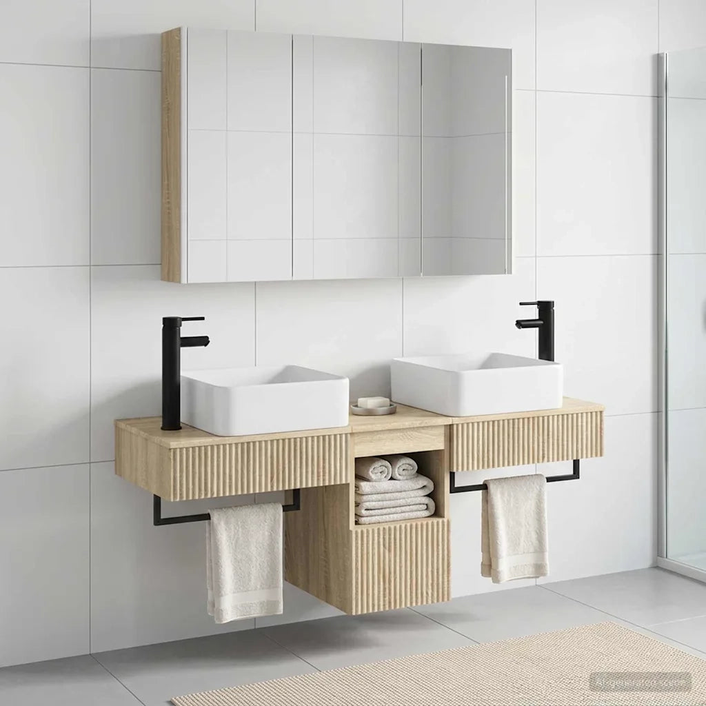 Set di Armadi da Bagno 4 pcs Rovere Sonoma 103,5 x 15,5 x 70 cm 3406305