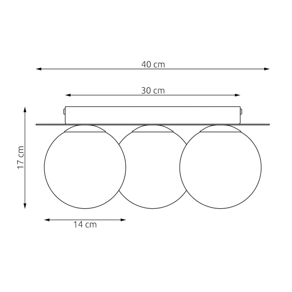 Lampada da soffitto SOLAR in acciaio mokka e vetro opale