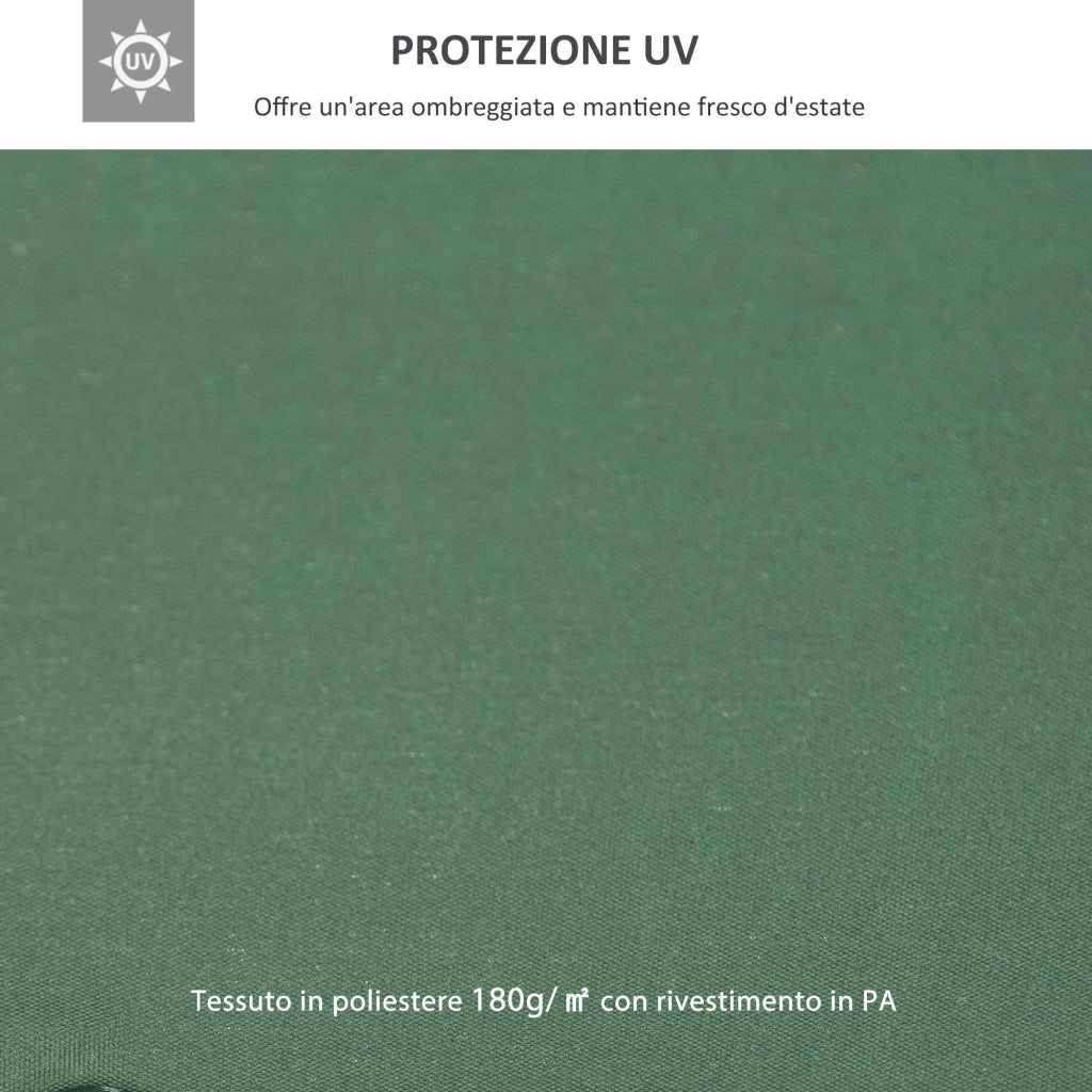 Tetto di Ricambio per Gazebo da Giardino Doppio Tetto 3x3m