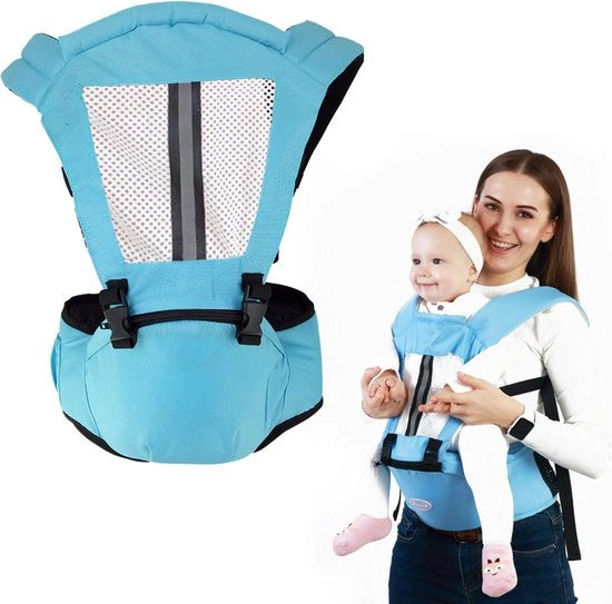Porta-bambini, porta-bambini per neonati a partire dalla nascita, sedia per bambini, con cintura regolabile e borsa, porta-bambini che guarda in avanti, copri-bambino, per neonati e bambini in età prescolare
