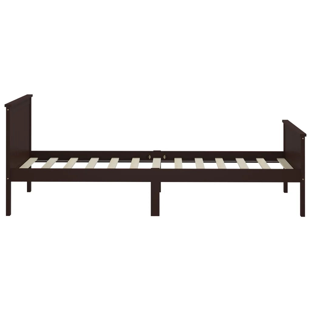 Giroletto Marrone Scuro in Legno Massello di Pino 100x200 cm 322196