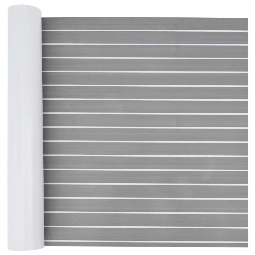 Tappetino per Barche Grigio chiaro e bianco 240 x 90 cm EVA