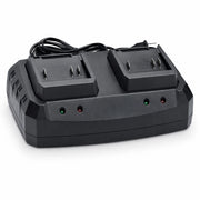 Doppio Caricabatteria Per Batterie a Litio 21V Per Motosega Soffiatore VP10195