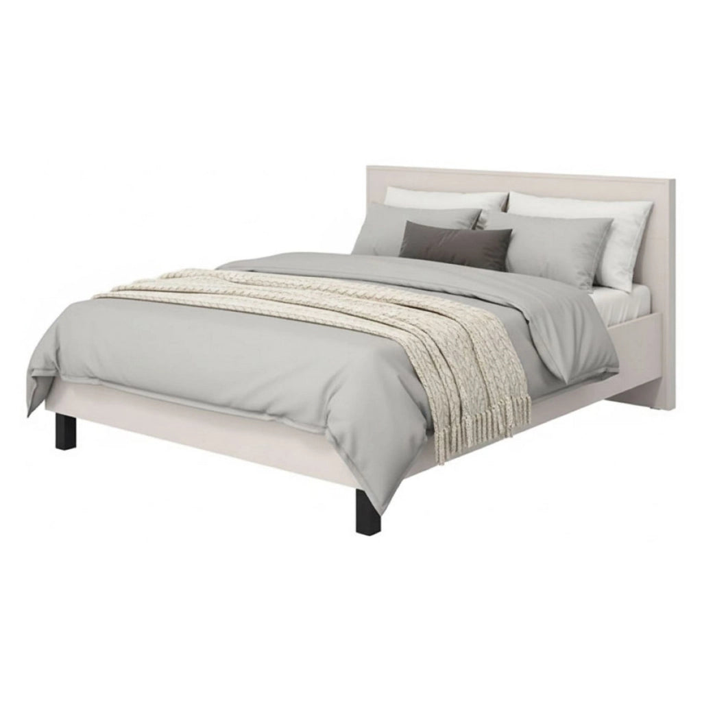 Letto Matrimoniale Coazze, Letto Matrimoniale Dimensione Materasso 160x200 cm, Beige
