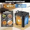 30 L Contenitore Termico Portatile per cibi e bevande, contenitore per alimenti in Acciaio Inox con 2 Maniglie e 4 Ruote, Thermos per Alimenti per Catering Campeggio, Nero