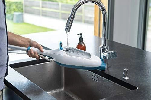 Black & Decker FSMH13E5 Pulitore a vapore Bianco, Blu