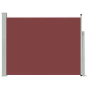 Tenda da sole laterale retrattile/schermo protettivo per patio giardino terrazza balcone 140 x 500 cm marrone 02_0007257
