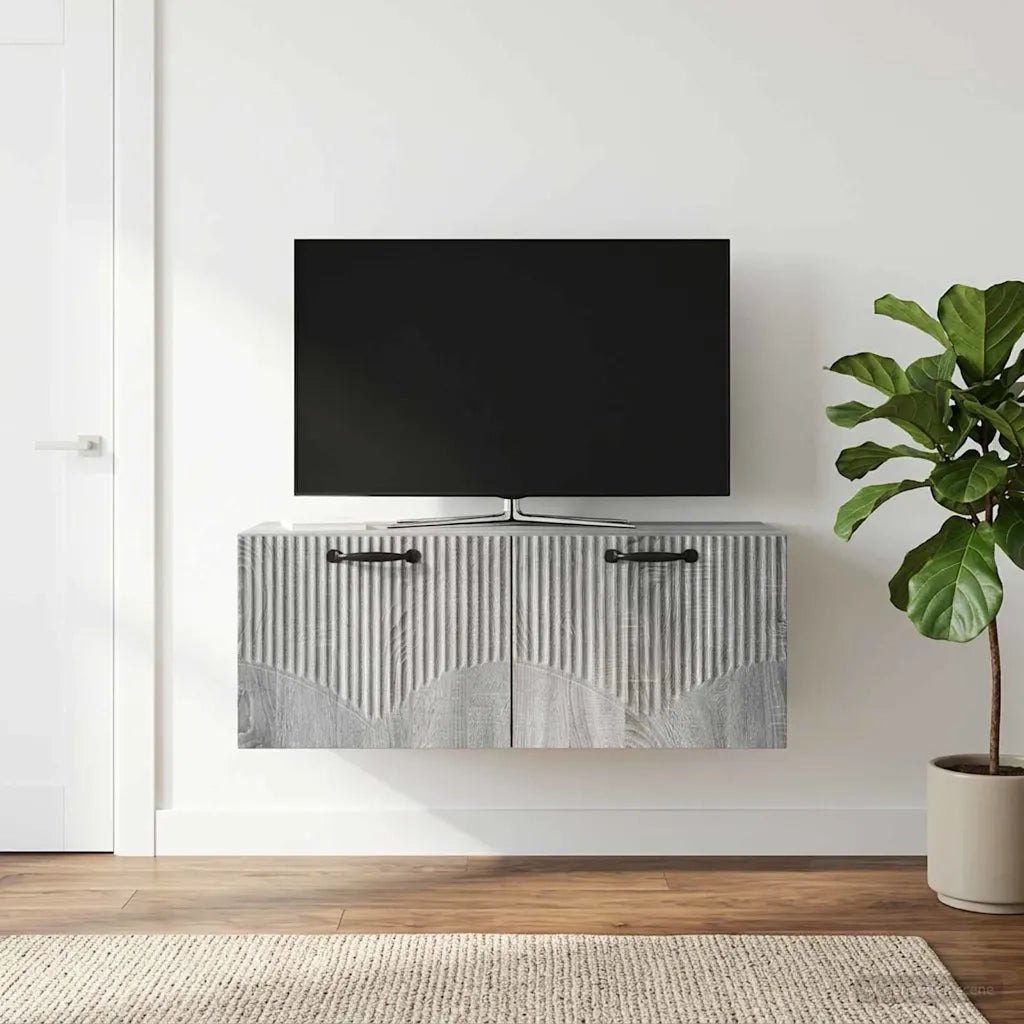 Mobile Porta TV da Muro Grigio Sonoma 78,5 x 31 x 30 cm 899061
