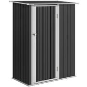 Casetta Porta Attrezzi Capanno in Acciaio Impermeabile 142x84x189cm