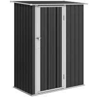 Casetta Porta Attrezzi Capanno in Acciaio Impermeabile 142x84x189cm