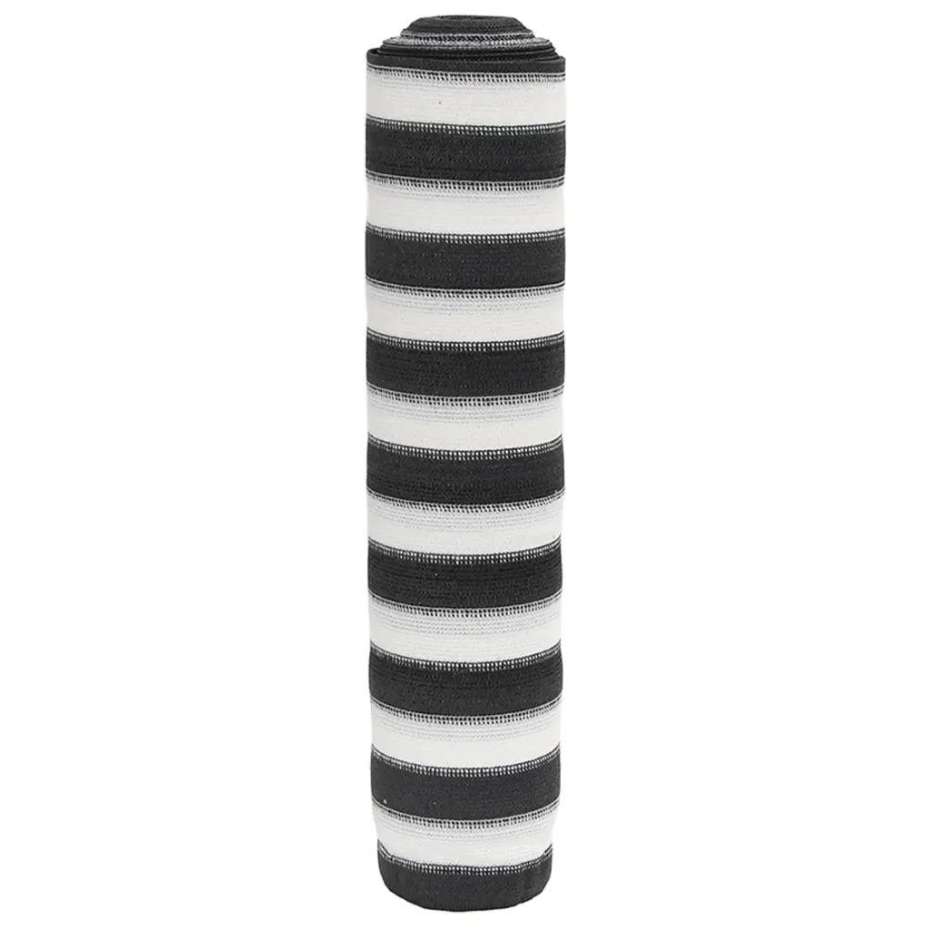 Rete per Privacy Antracite e Bianca 3,6x10 m in HDPE 75 g/mÂ²