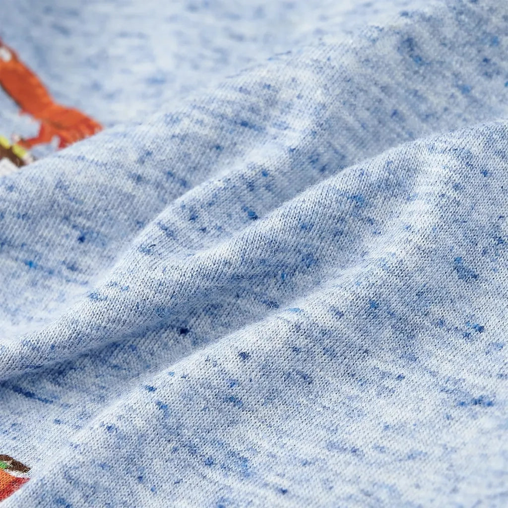 Maglietta da Bambino Blu MÃ©lange 128