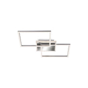 Plafoniera led rettangolare 50 cm 40w 4400lm cromo