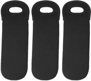 Set di 3 Borse di Protezione in Neopreen - Isolate - Nero - Per Vino e Bevande - Sostenibile e Pratico - Per Viaggi e Sport
