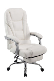 Sedia da ufficio Pacific in similpelle bianco
