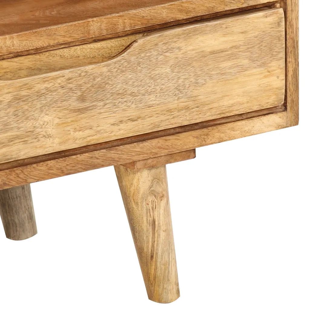 Mobile Porta TV 110x30x41 cm in Legno Massello di Mango