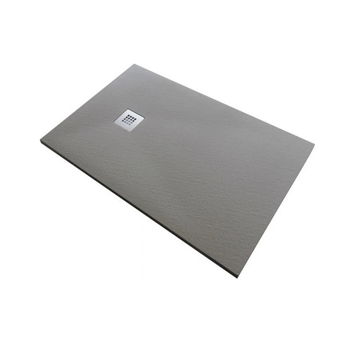 Piatto doccia in pietra SOLIDSTONE alto 2,8 cm - Tortora RAL 1019 - Misura: 80x140 x 2,8h