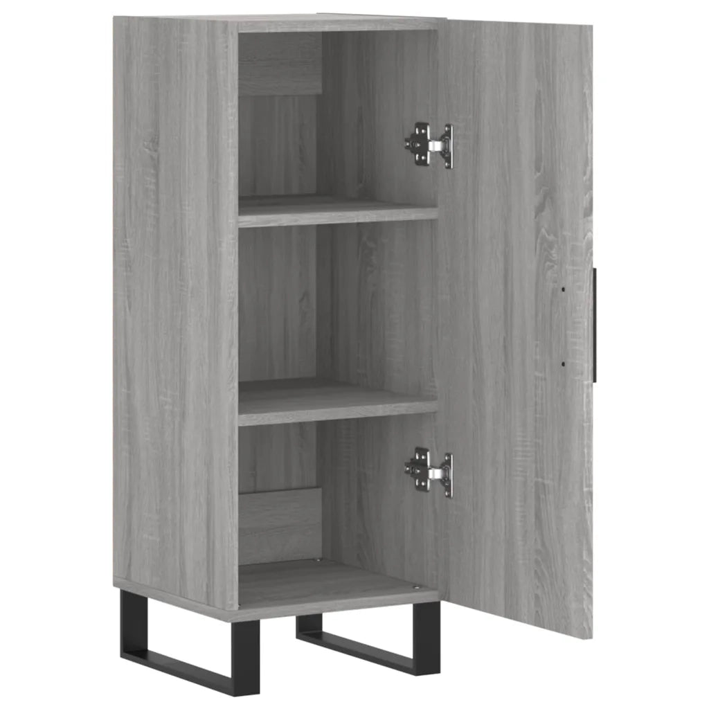 Credenza | Madia | Buffet da pranzo | Armadio da pranzo Grigio Sonoma 34,5x34x90 cm in Legno Multistrato