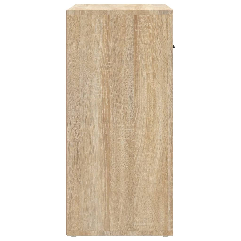 Buffet credenza cassettiera armadio mobile contenitore organizer cucina soggiorno rovere Sonoma 80 x 33 x 70 cm legno ingegnerizzato beige 02_0031716