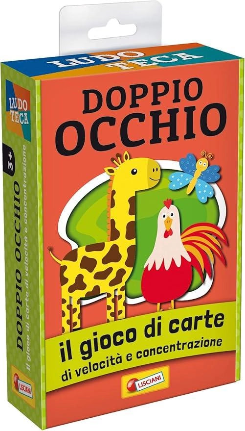 Liscianigiochi- Ludoteca Le Carte dei Bambini Doppio Occhio,Età 3+