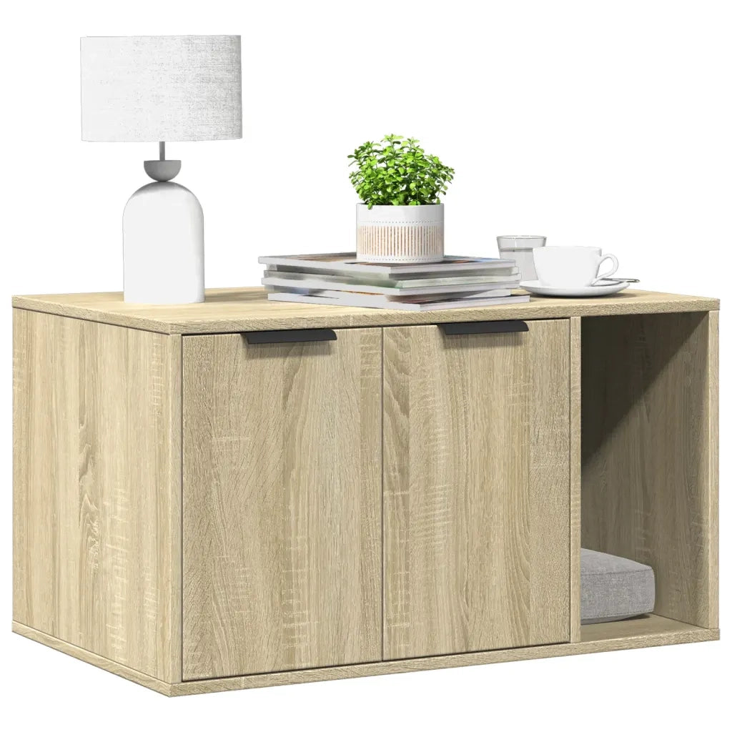 vidaXL Recinto Lettiera Gatti Rovere Sonoma 80x50x45 cm in Truciolato