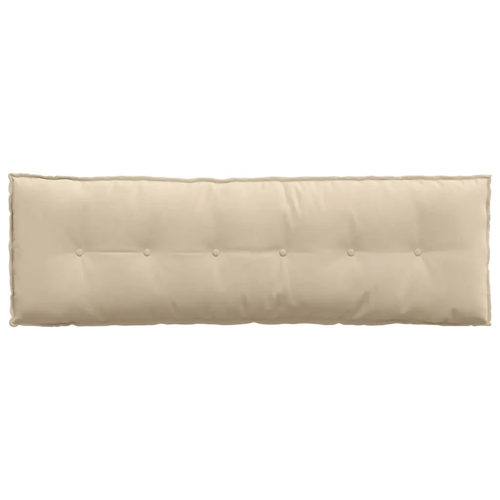 Cuscino per Schiena Crema 160 x 50 cm Tessuto in Microfibra