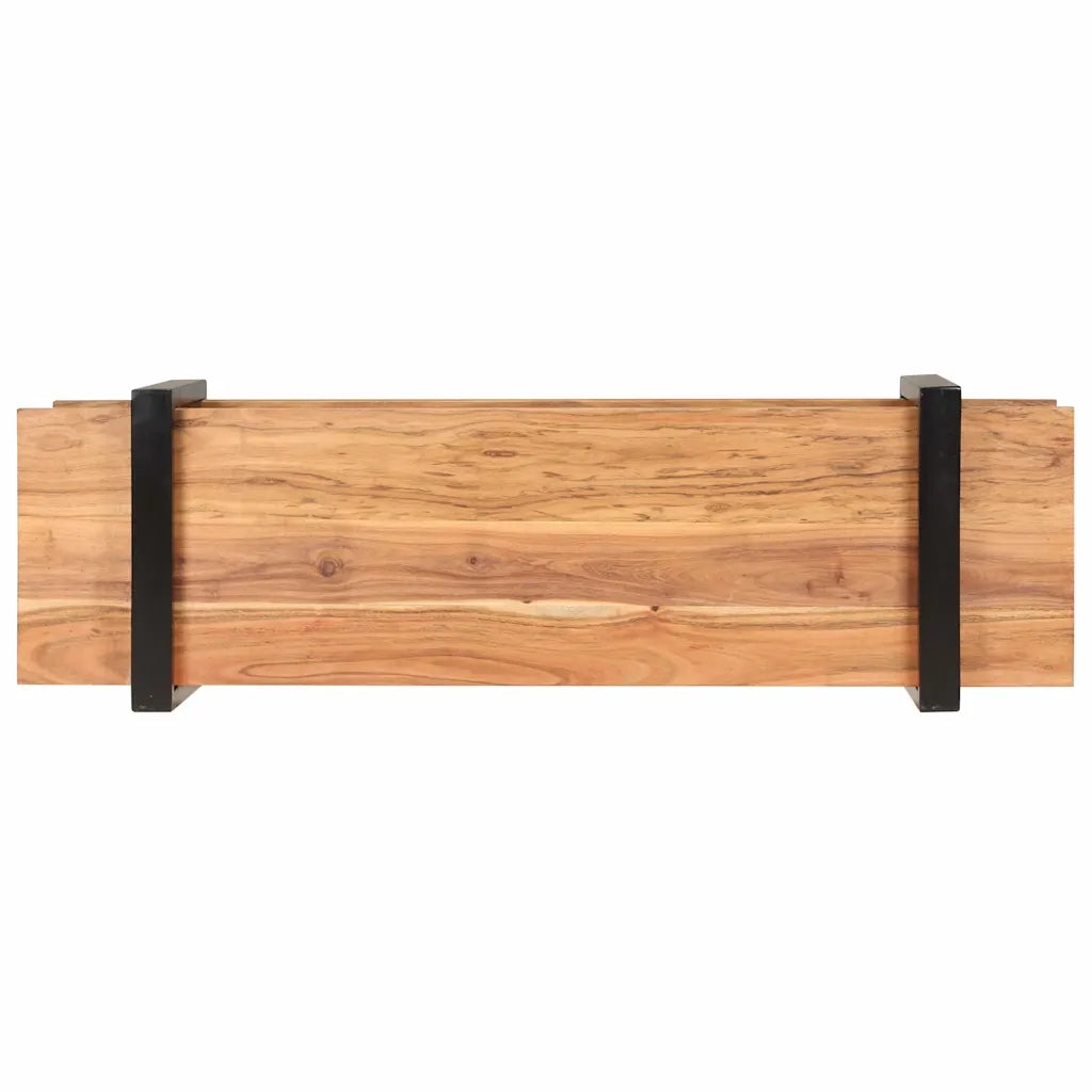 Mobile Porta TV 130x40x40 cm in Legno Massello di Acacia 320496