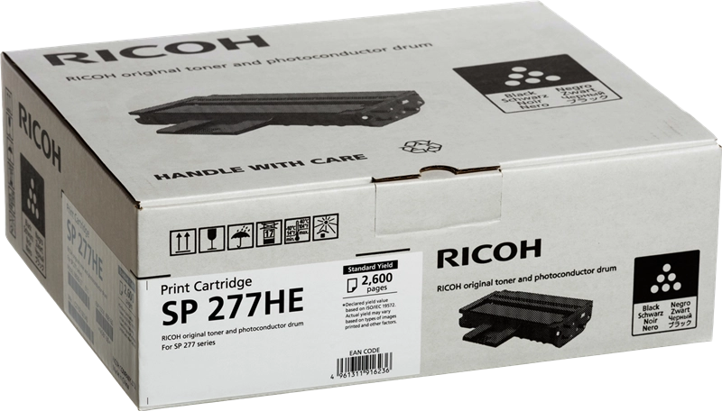 ORIGINAL Ricoh toner nero 408160 SP 277HE ~2600 Seiten