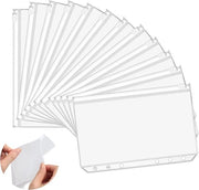 Legature A5 con 6 fori - chiusura zip - impermeabili - pacchetto da 12 - adatti per 6 legature - notebook e cartelle per documenti