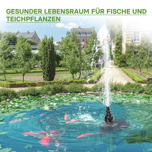 CDF-8000 24V DC Pompa laghetto 8000 l/h 65 W Protezione contro blocco e funzionamento a secco