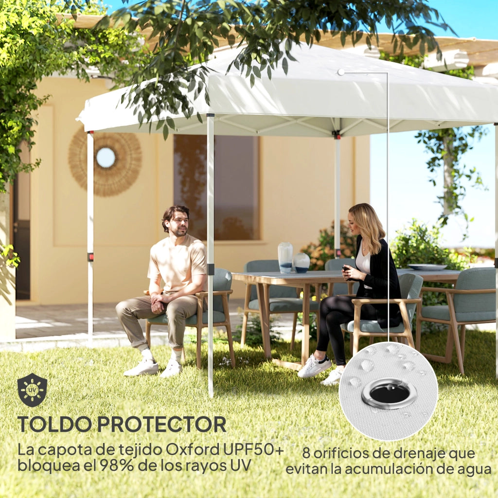 Carpa Plegable Pop-up ¨C zephmum ¨C 2.5x2.5 m Bianco