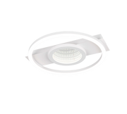 Plafoniera LED rotonda, metallo, bianco, L 36 cm, Wheeler