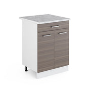 Vicco Mobiletto base per cucina Grigio nobile 60 cm con cassetto PL Marmo