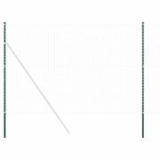 Palo della recinzione 2 pz Verde Acciaio Verniciato a Polvere CFW7035268