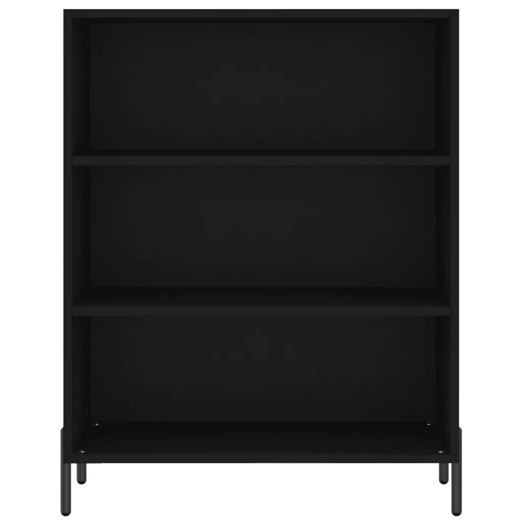 Credenza Nera 69,5x32,5x180 cm Legno Multistrato 3189582