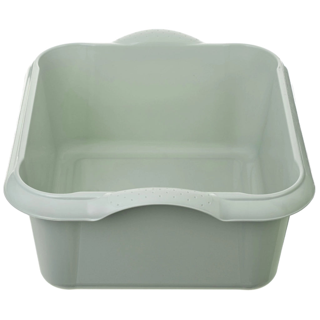 Bacinella per bucato in plastica KADAX, rettangolare, da 18 litri, con manici.