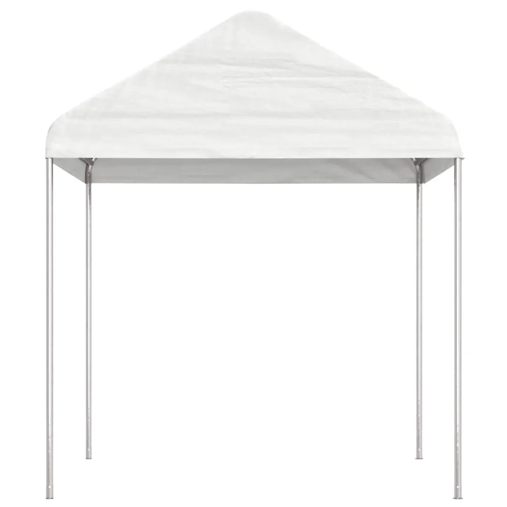 Gazebo con Tetto Bianco 6,69x2,28x2,69 m in Polietilene 3155503