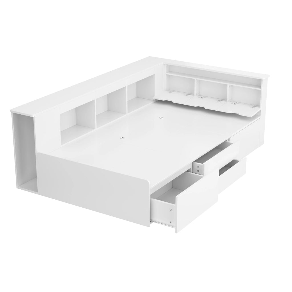 letto per bambini mdf bianco 90 x 200 cm