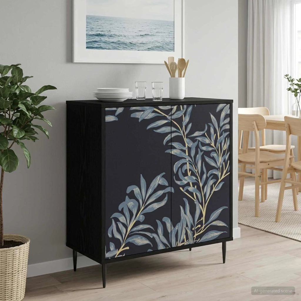 Credenza DOKKUM Rovere Nero 69 x 33 x 76 cm 8006937