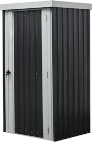 Casetta Box Da Giardino in acciaio galvanizzato ad una porta, misura base 77x98 cm