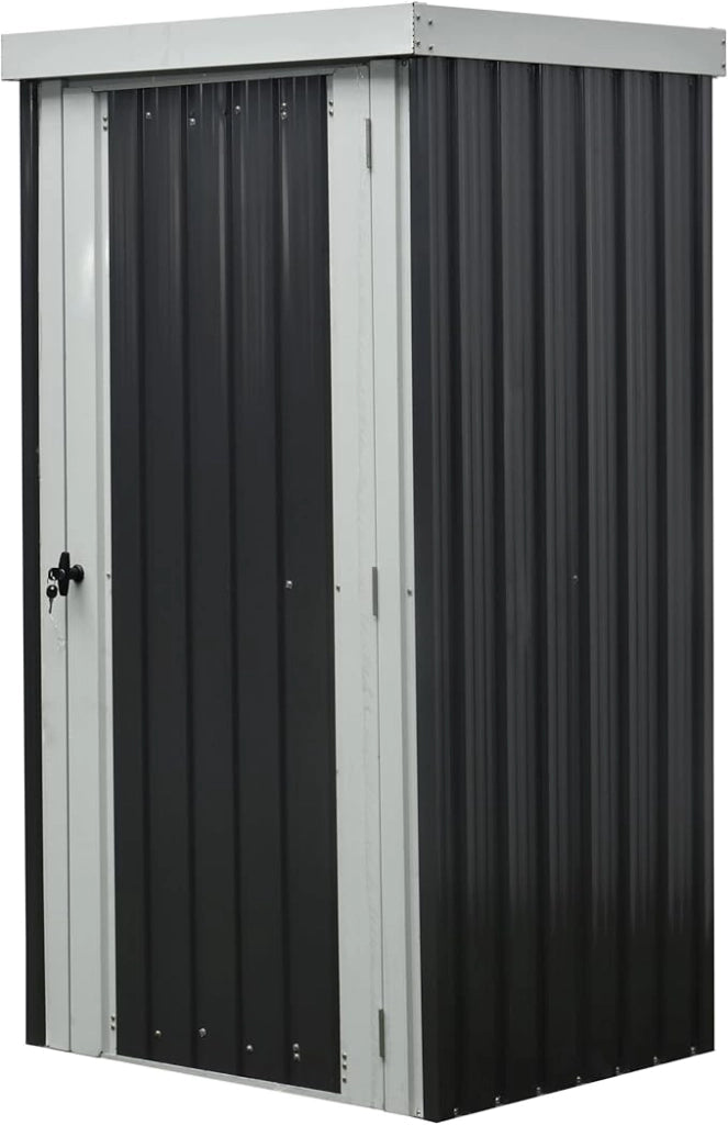 Casetta Box Da Giardino in acciaio galvanizzato ad una porta, misura base 77x98 cm