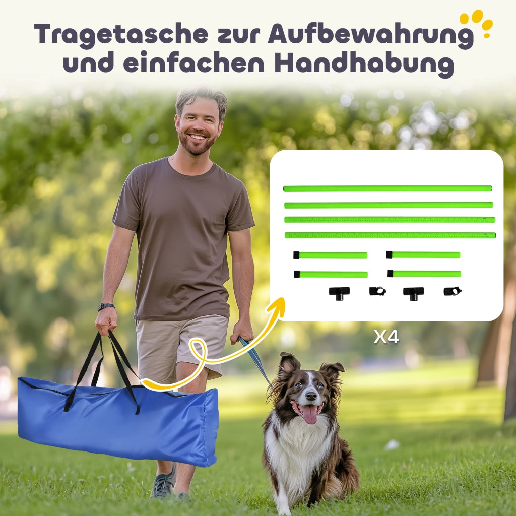 Set Agility per Cani ¨C zephmum ¨C Verde 99x65x94 cm