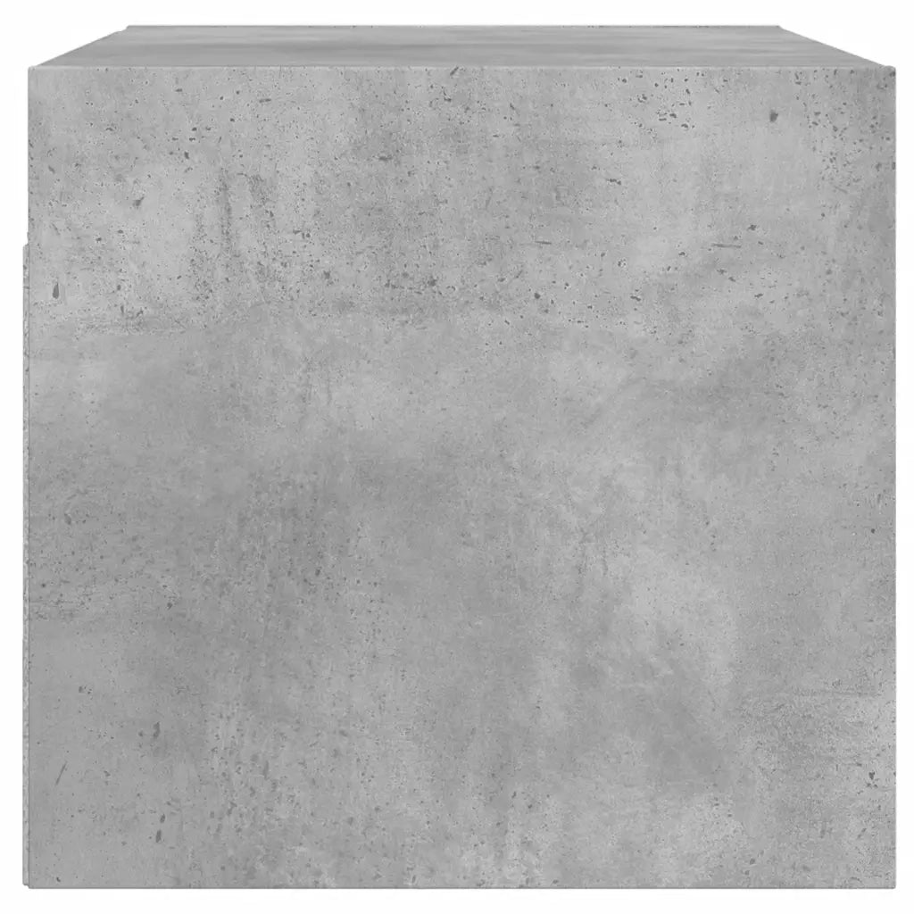 Mobili a Muro con Ante in Vetro 2pz Grigio Cemento 68,5x37x35cm